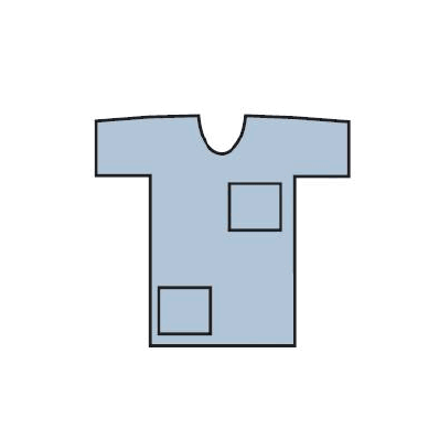 Scrub Shirt Coolwear X-large Periwinkle 2 Po