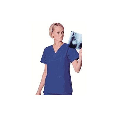 Scrub Shirt Large Galaxy Blue 4 Pockets Set-i