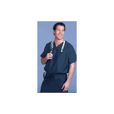 Scrub Shirt Medium Jade 1 Pocket Extra Long C