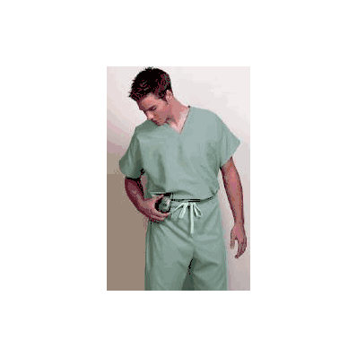 Scrub Shirt Small Caribbean Blue 1 Pocket Ext