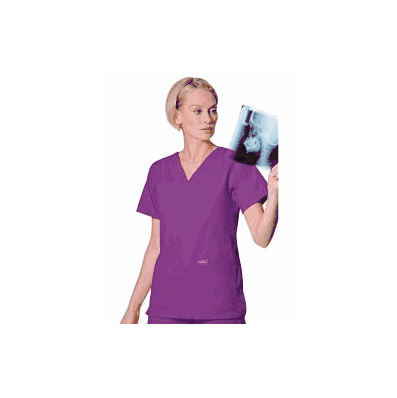 Scrub Shirt Small Concord 4 Pockets Set-in Sh