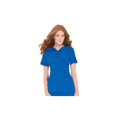 Scrub Shirt Tiffany Small Royal Twill 2 Pocke
