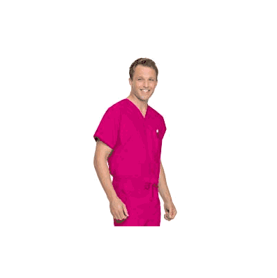 Scrub Shirt X-large Primrose 2 Pockets Short