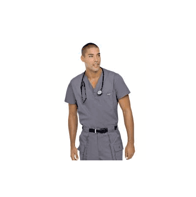 Scrub Shirt X-large Steel Grey 1 Pocket Set-i