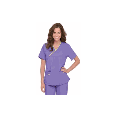 Scrub Shirt X-small Ceil Blue 2 Pockets Short