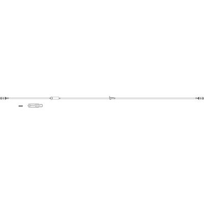 Secondary Set, 40" Macrobore Tubing, 20 drops/mL
