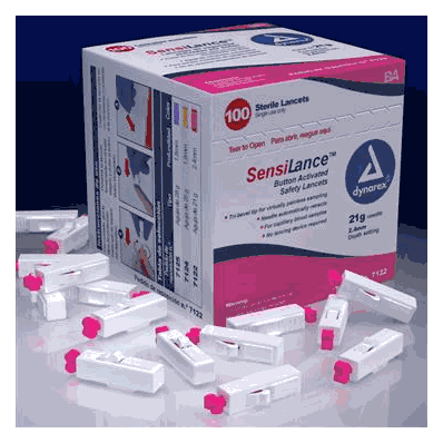 SensiLance Safety Lancets, Button Activated,