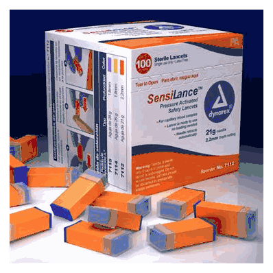 SensiLance Safety Lancets, Pressure Activated
