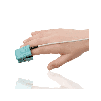 Sensor, Finger Clip, Pediatric, 3ft