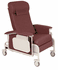 Serenity 3-position Dialysis Recliners With Side Table - Recliner, Serenity, Drp Arm, Burgundy, Tb133 - Winco Inc