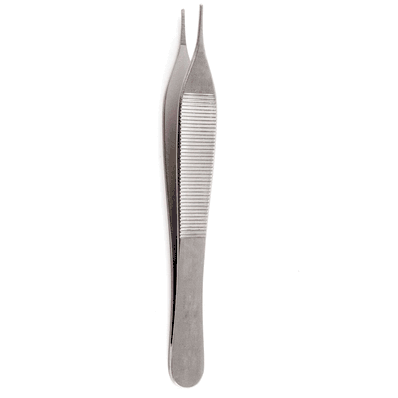 Serrated, 4-3/4" Adson Dressing Forceps 10/Bx