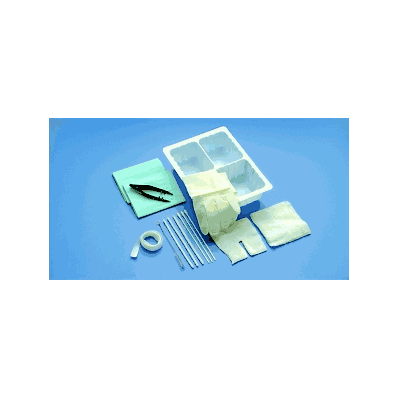 Set, Trach, Care, Sterile, Forceps, Gauze