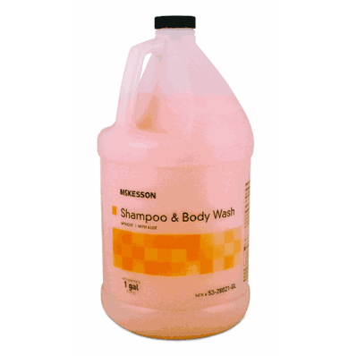 Shampoo and Body Wash, Apricot Scent, 1 gallon private label