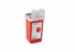 Sharps Container, 1 qt., 4-1/4" L X 4-1/4" W X 6-1/4" H, sold as EACH, Phlebotomy Style Free Standing Vertical Entry with Locking Lid, Red Base / Translucent Lid by Fisher Scientific 22037970 <br><br><font color="red"><b>BACK TO THE PRODUCT TABLE, <a href="https://www.aaawholesalecompany.com/needles-and-syringes-sharps-collectors-phlebotomy-sharps-containers.html">CLICK HERE</a></b></font>