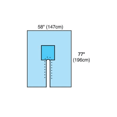 SheEt, Split Drape 77"X120" (10/Cs) - - Card