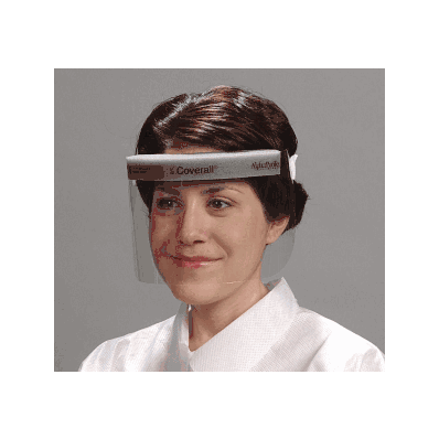 Shield, Coverall, Half Face, Velcro Band - M