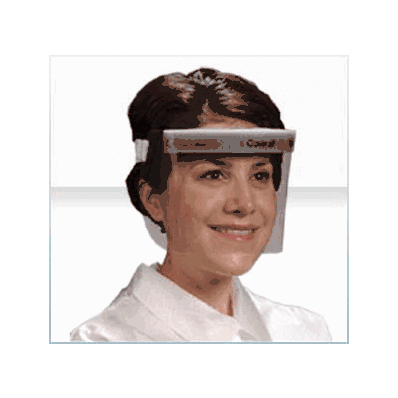 Shield, Coverall, Half Face, Velcro Band - M