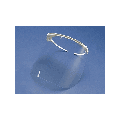 Shield, Face, 1/2-length, Clear, Headband - M