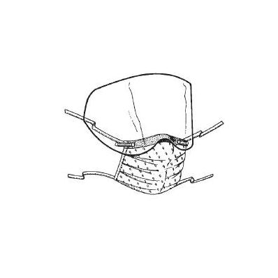 Shield, Face Klear Vision W/Ties (25/Bx) - -