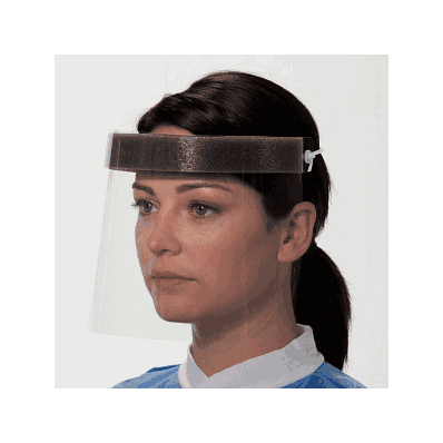 Shield, Face, Visor Only, 3/4 Length, Clear -