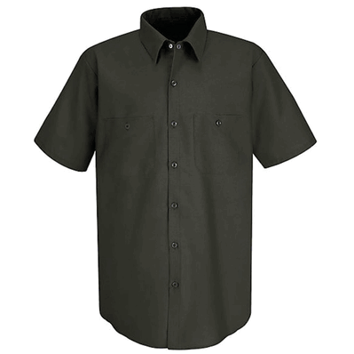 Shirt, 4xl, Unisex Work, 65p/35c, S / S, Kha