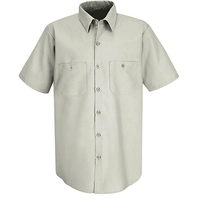 Shirt, M, Unisex Work, 65p/35c, S / S, Slv -