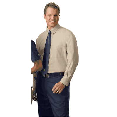 Shirt, Men, LS, 1-pocket, Twill 65/35 Red 4x