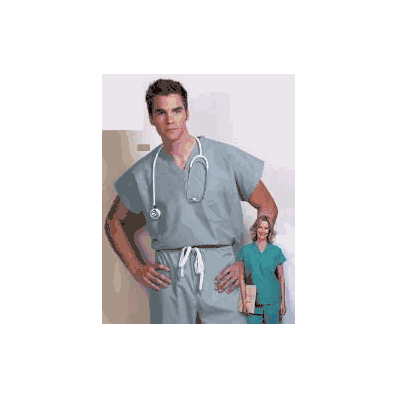 Shirt, Surg Scrub Unisex Blueberry Med - - F