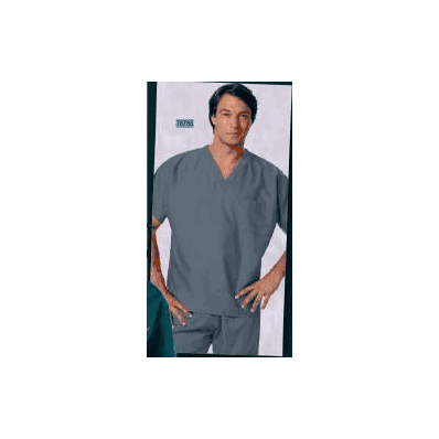 Shirt, Tunic StafF Scrub Unisex Pewter 2xlg -