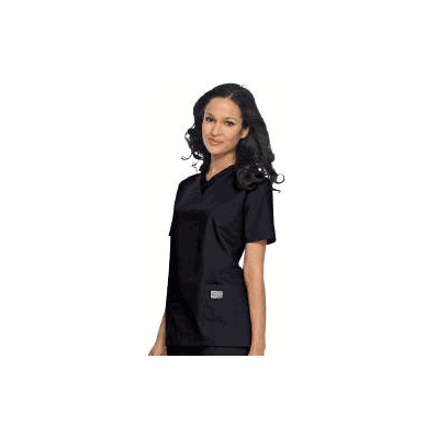 Shirt, Tunic StafF V-neck Navy Lg - - Landau