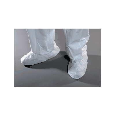 Shoe Cover, Antiskid, Srg Seam, White, Lrg -