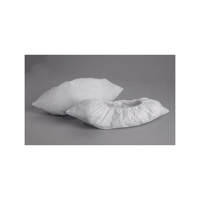 Shoe Cover, Cpe, Fluid Resistant, White, Xl -