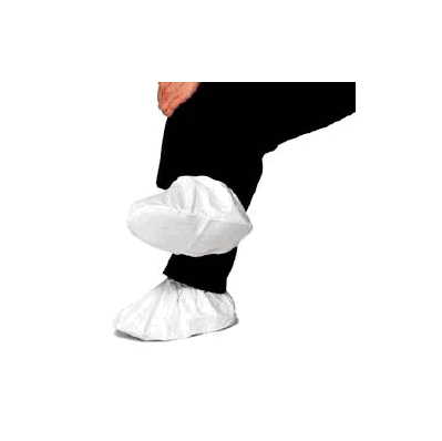 Shoe Cover Isoclean Small Pvc Sole White - S
