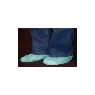 Shoe Cover X-large Heavy Grip Blue Nonsterile