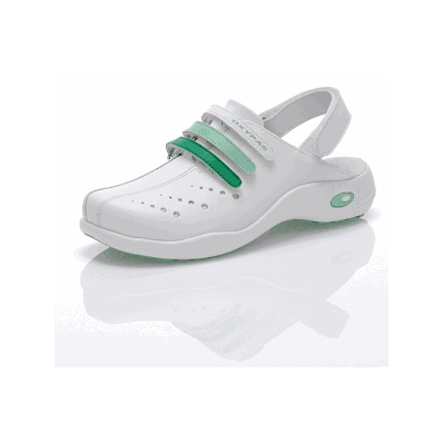 Shoes, Grn / Wht Adj Clg, Womens 7 - Medline