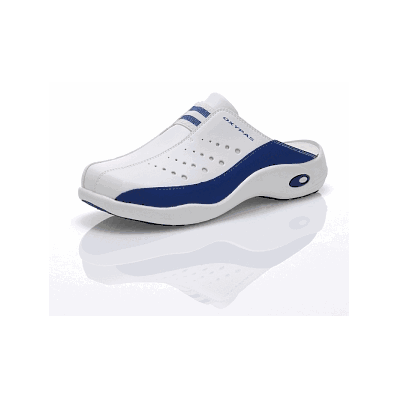 Shoes, Navy / Wht, Slide, Womens 10 - Medline