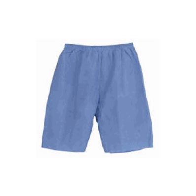 Shorts, Scrub N/Wovn Fabric Med Blu (10/Pk 5p