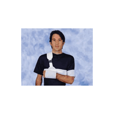 Shoulder immobilizer, adult, foam, contact closure