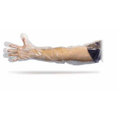 Shoulder Length Gloves, 35" Plastic, ONE SIZE FITS MOST