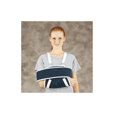 Shoulder sling and swathe, large, synthetic, blue