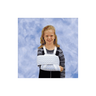 Shoulder sling and swathe, pediatric, blue purr foam