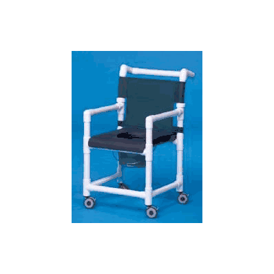 Shower Chair Commode Deluxe Pvc Mesh Backrest