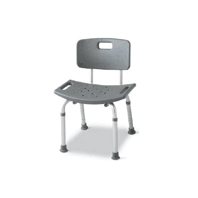 Shower Chair Economy Aluminum With Backrest -