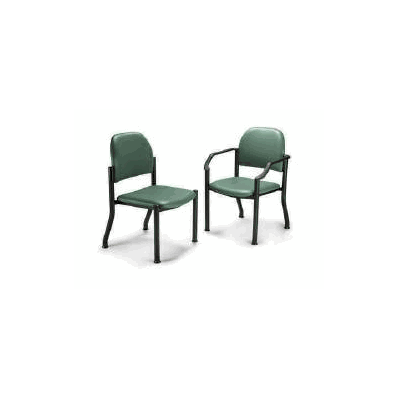 Side Chair Ritter Navy With Arms Vinyl Uphol