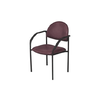 Side Chair With Arms Mushroom Fixed Arms - Ch