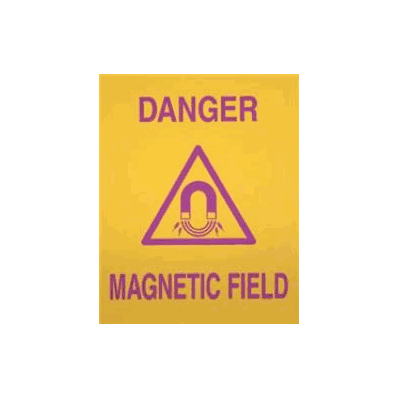 Sign, Danger Magnetic Field 8"X10" - - Alime