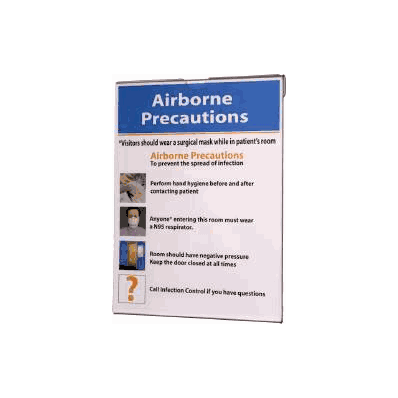 Sign Holder Vertical Mount Clear 8-1/2 X 11-3