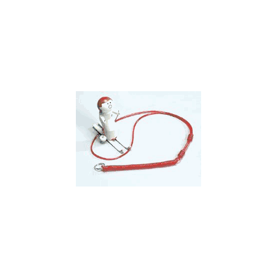 Single Coil Neck Key Keeper, 41", 5" coil