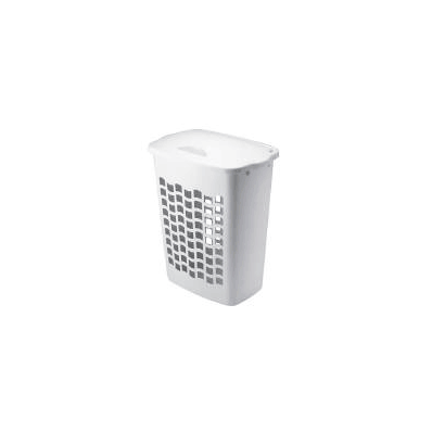 Single Hamper with Bag, White