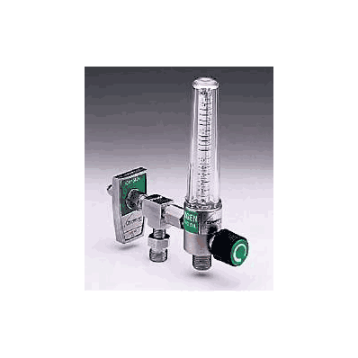 Single Oxygen Flow Meter Nickel Plated Brass,